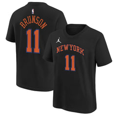 Jalen Brunson New York Knicks Jordan Brand Youth Statement Edition Name & Number T-Shirt