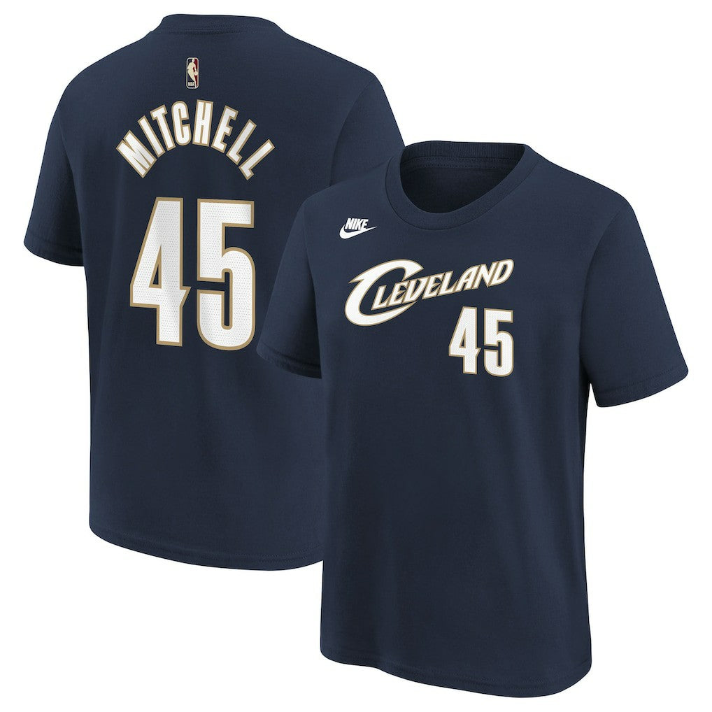Nike Donovan Mitchell Cleveland Cavaliers Youth Name & Number T-Shirt sale