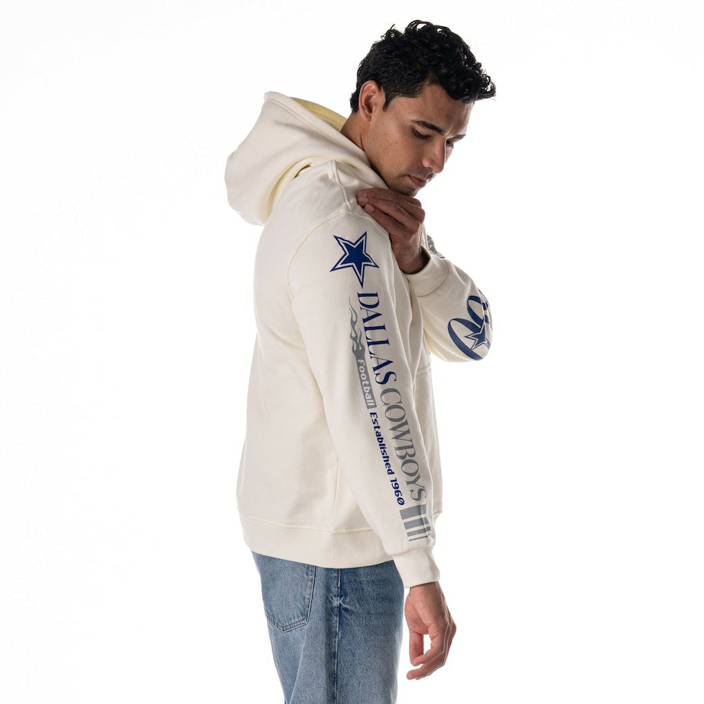 The Wild Collective Unisex Stacked Graphic Sleeve Fleece Hoodie - Dallas Cowboys Hoodies