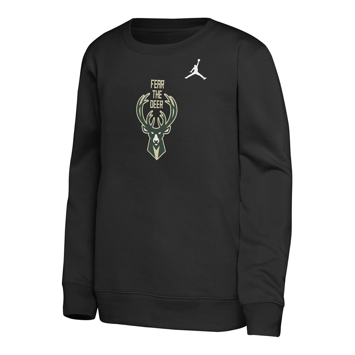 Milwaukee Bucks Jordan Brand Youth Courtside Statement Edition Sweatshirt