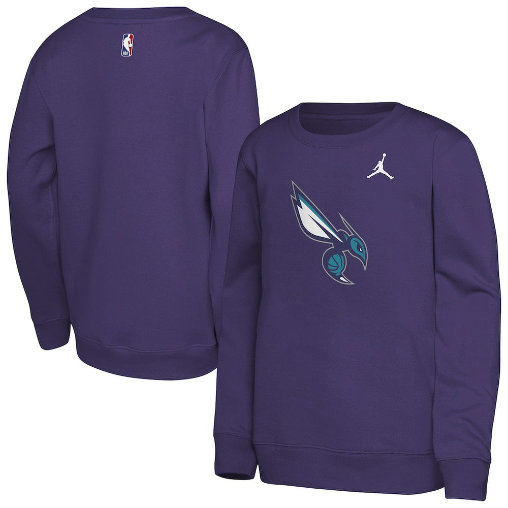 Charlotte Hornets Jordan Brand Youth Courtside Statement Edition Sweatshirt
