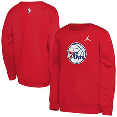 Philadelphia 76ers Jordan Brand Youth Courtside Statement Edition Sweatshirt