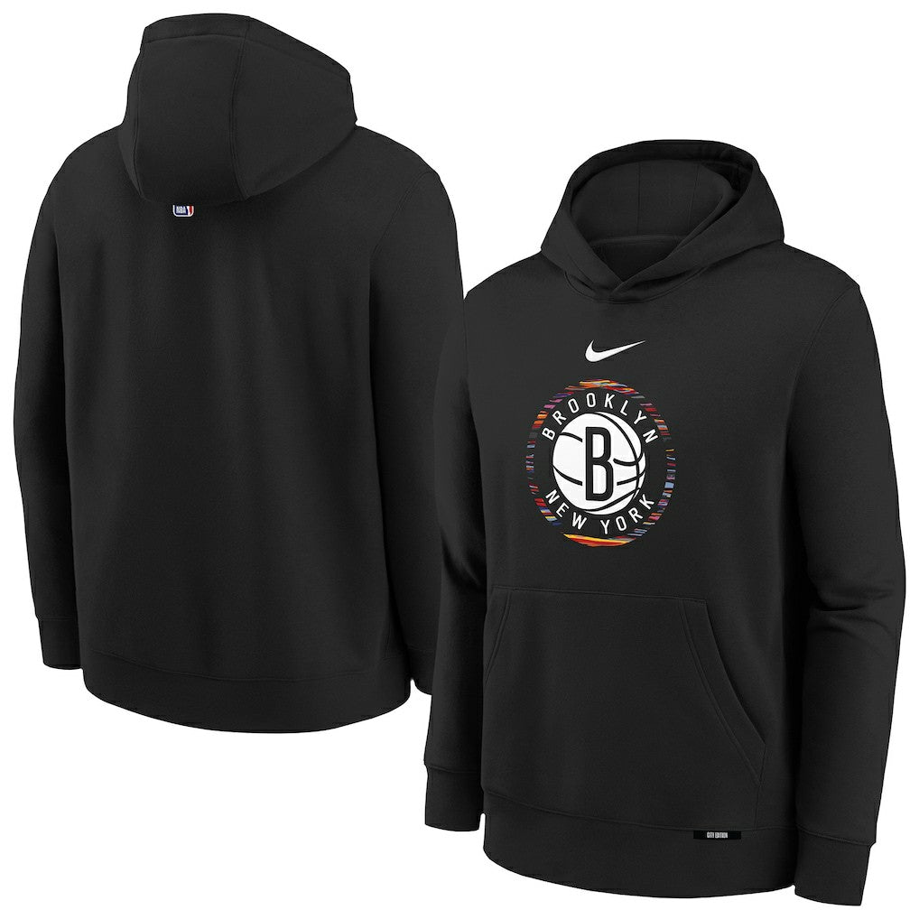 Nike Brooklyn Nets Youth 2025/26 City Edition Club Fleece Pullover Hoodie