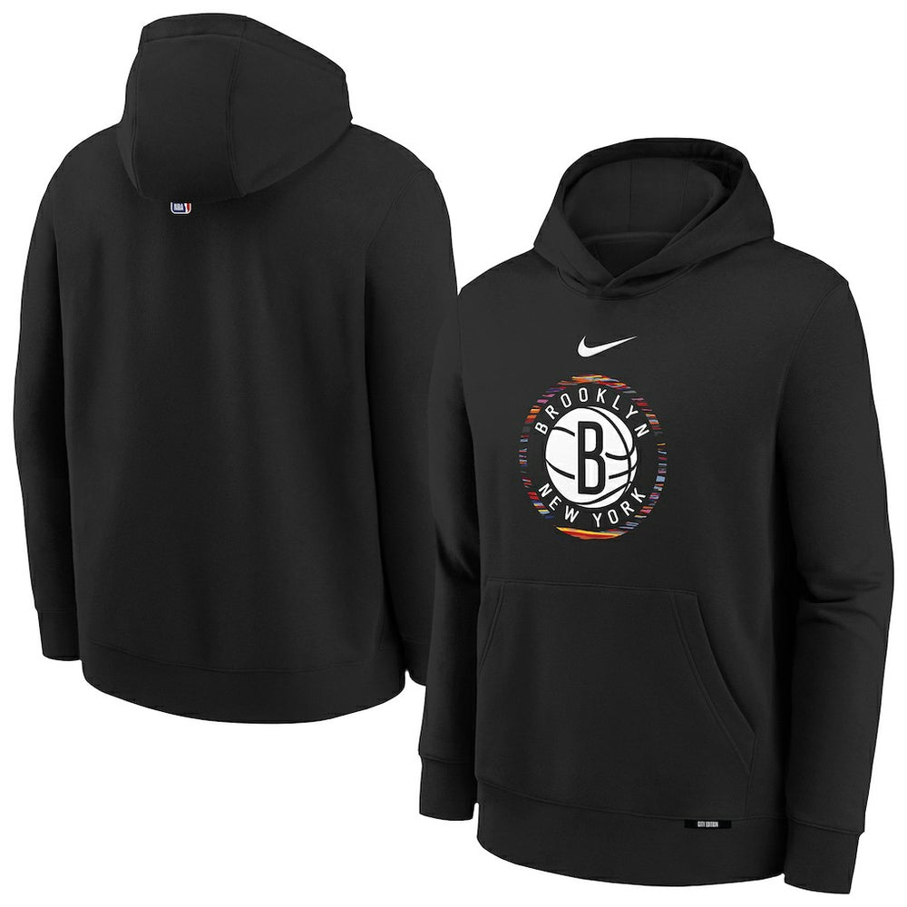 Nike Brooklyn Nets Youth 2025/26 City Edition Club Fleece Pullover Hoodie