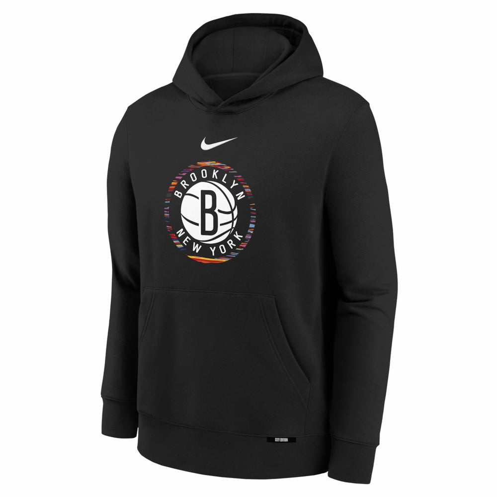Nike Brooklyn Nets Youth 2025/26 City Edition Club Fleece Pullover Hoodie