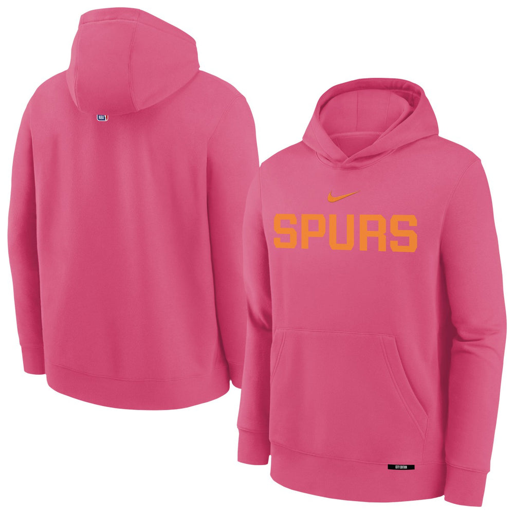 Nike San Antonio Spurs Youth 2025/26 City Edition Club Fleece Pullover Hoodie