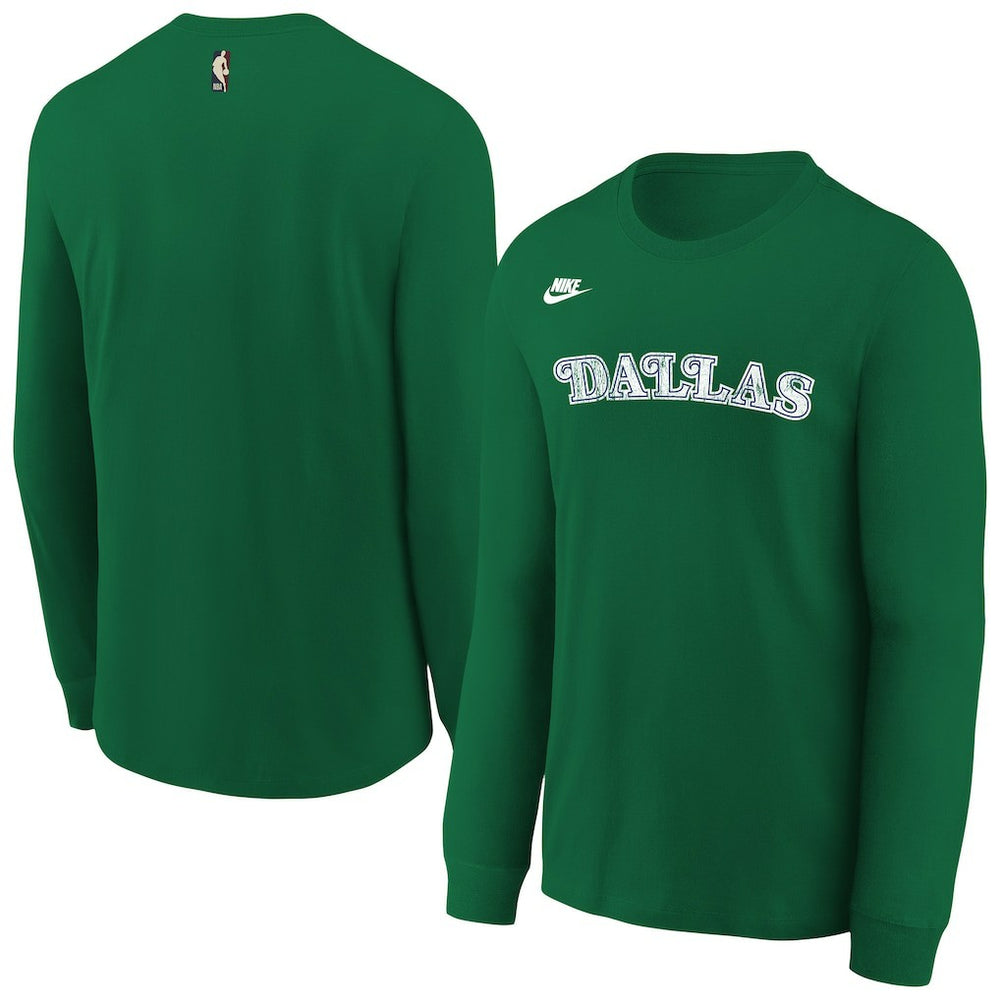 Nike Dallas Mavericks Youth Hardwood Classics Essential Logo Max90 Long Sleeve T-Shirt sale