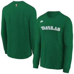 Nike Dallas Mavericks Youth Hardwood Classics Essential Logo Max90 Long Sleeve T-Shirt sale