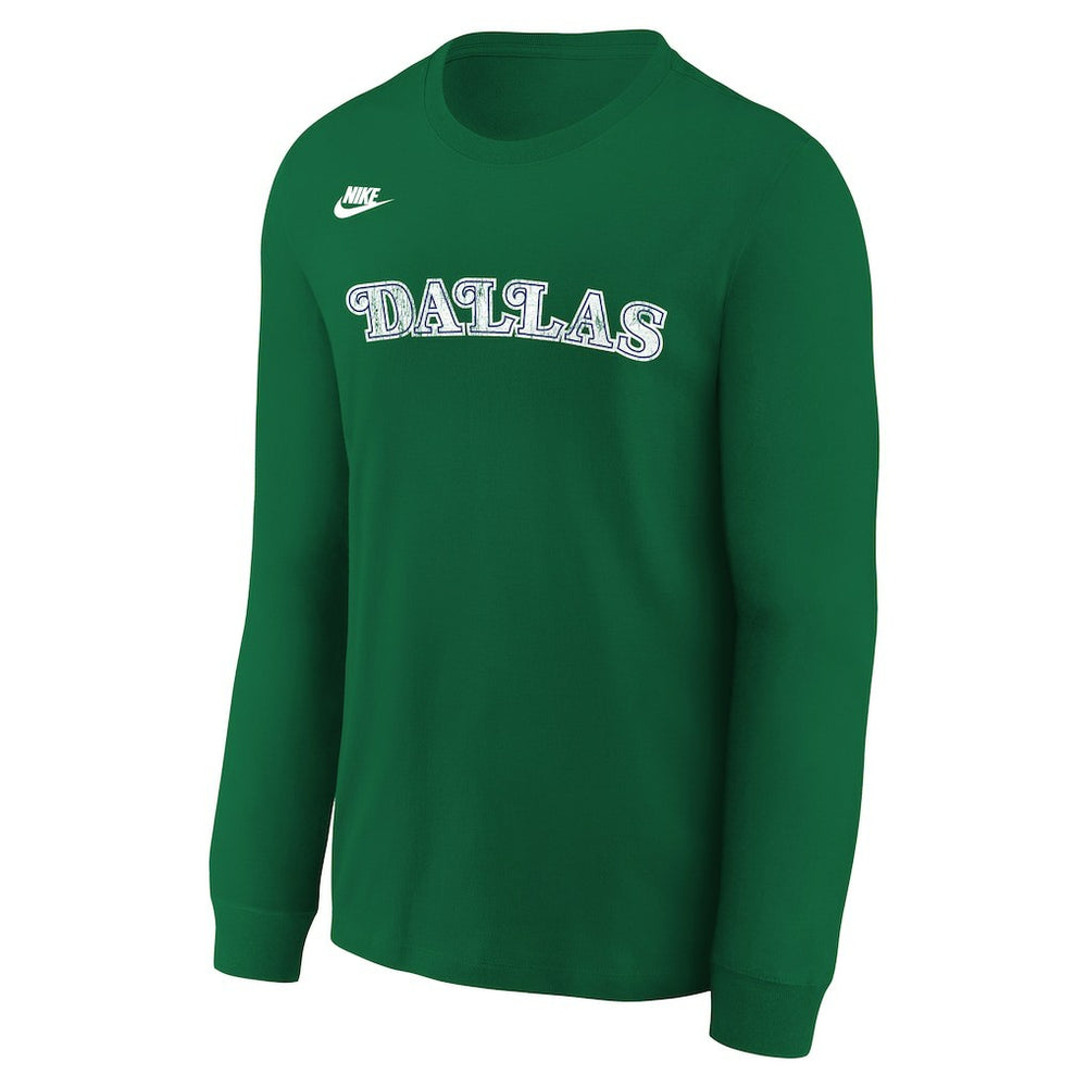 Nike Dallas Mavericks Youth Hardwood Classics Essential Logo Max90 Long Sleeve T-Shirt sale