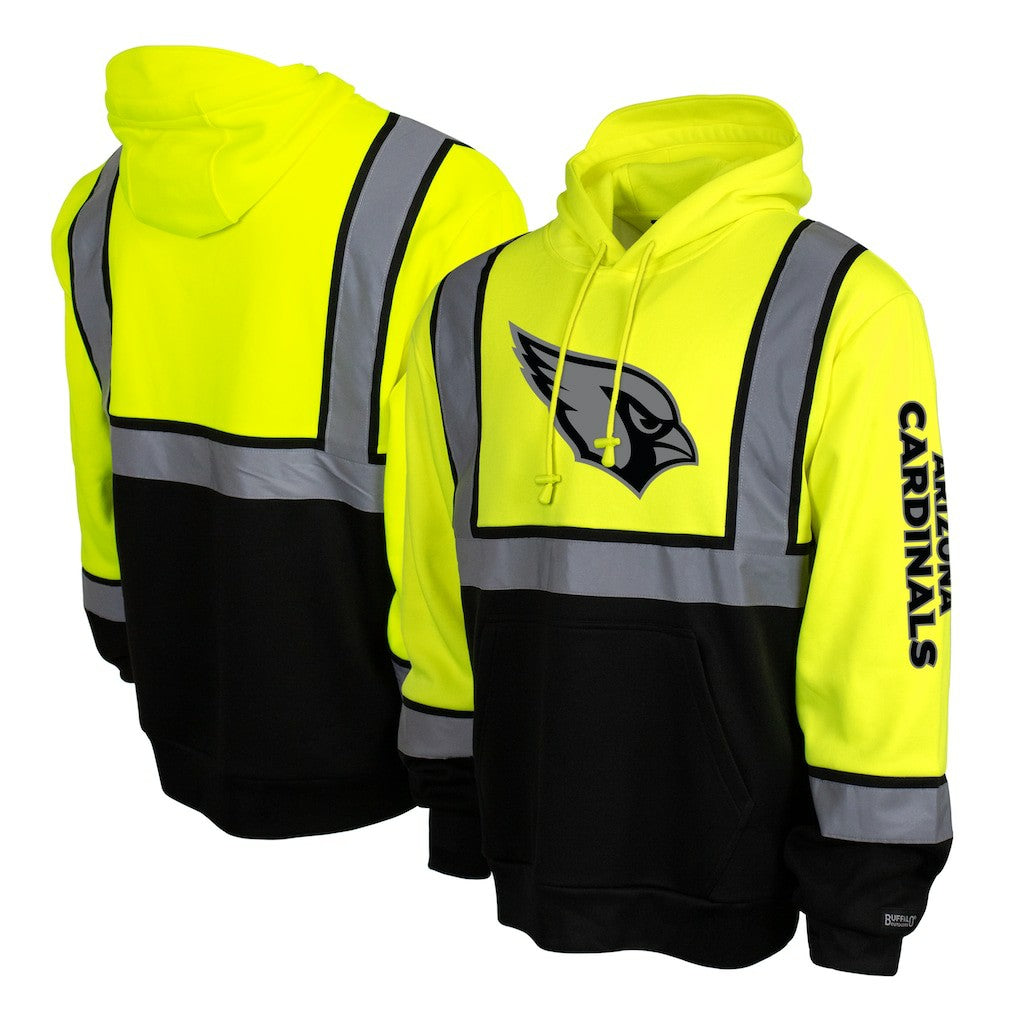 High-Visibility Safety Hooded Sweatshirt - Arizona Cardinals Sweatshirts
