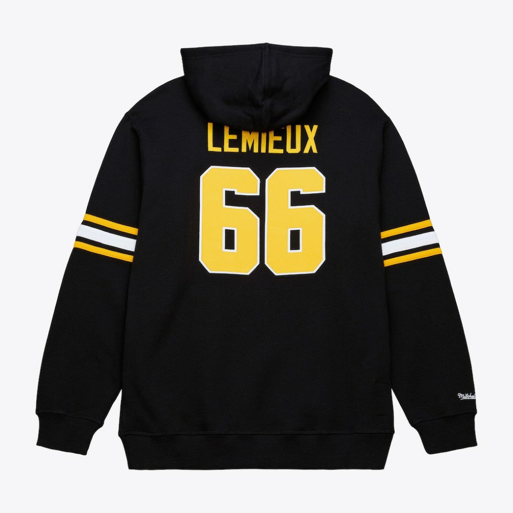 NHL Mario Lemieux Pittsburgh Penguins Mitchell & Ness 1992 Name & Number Premium Pullover Hoodie