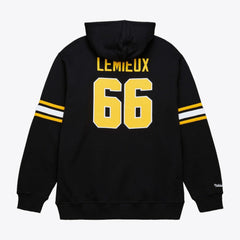 NHL Mario Lemieux Pittsburgh Penguins Mitchell & Ness 1992 Name & Number Premium Pullover Hoodie