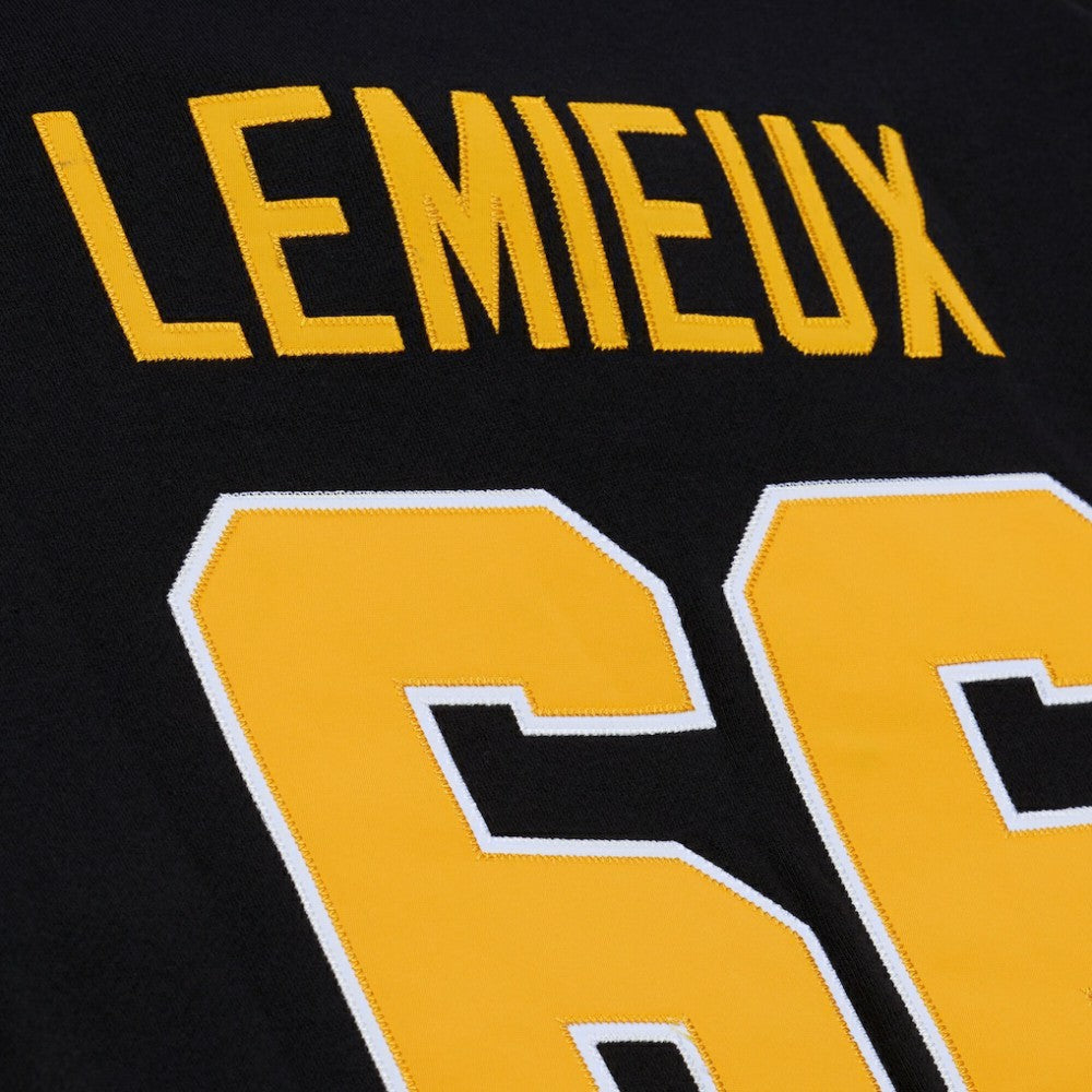 NHL Mario Lemieux Pittsburgh Penguins Mitchell & Ness 1992 Name & Number Premium Pullover Hoodie