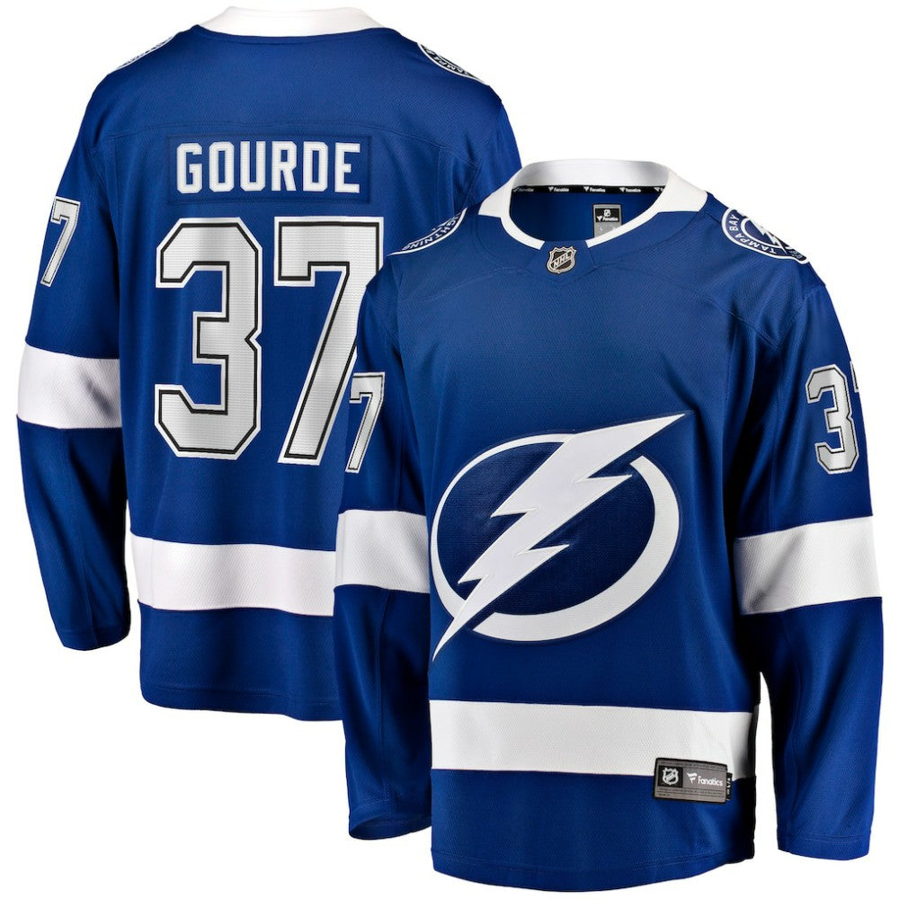 NHL Yanni Gourde Tampa Bay Lightning Fanatics Home Breakaway Jersey