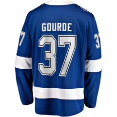 NHL Yanni Gourde Tampa Bay Lightning Fanatics Home Breakaway Jersey