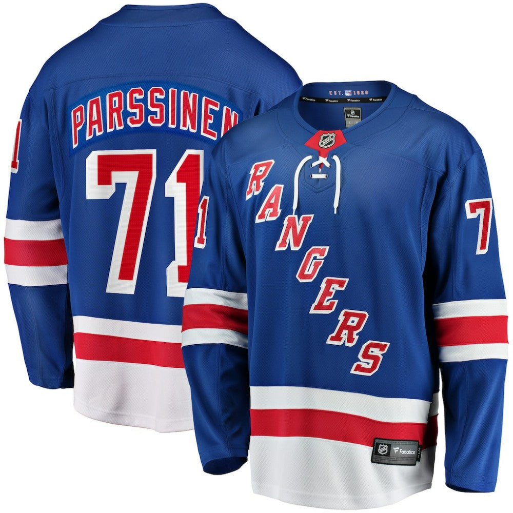 NHL Juuso Parssinen New York Rangers Fanatics Home Breakaway Jersey