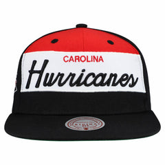 NHL Carolina Hurricanes Mitchell & Ness Retro Script Colorblock Snapback Hat
