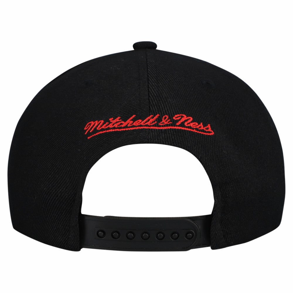 NHL Carolina Hurricanes Mitchell & Ness Retro Script Colorblock Snapback Hat