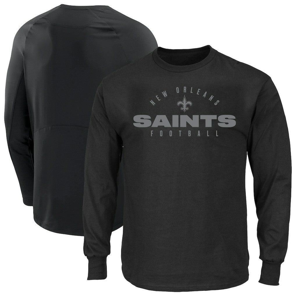 Big & Tall Coverage Scheme Long Sleeve T-Shirt - New Orleans Saints T-shirts