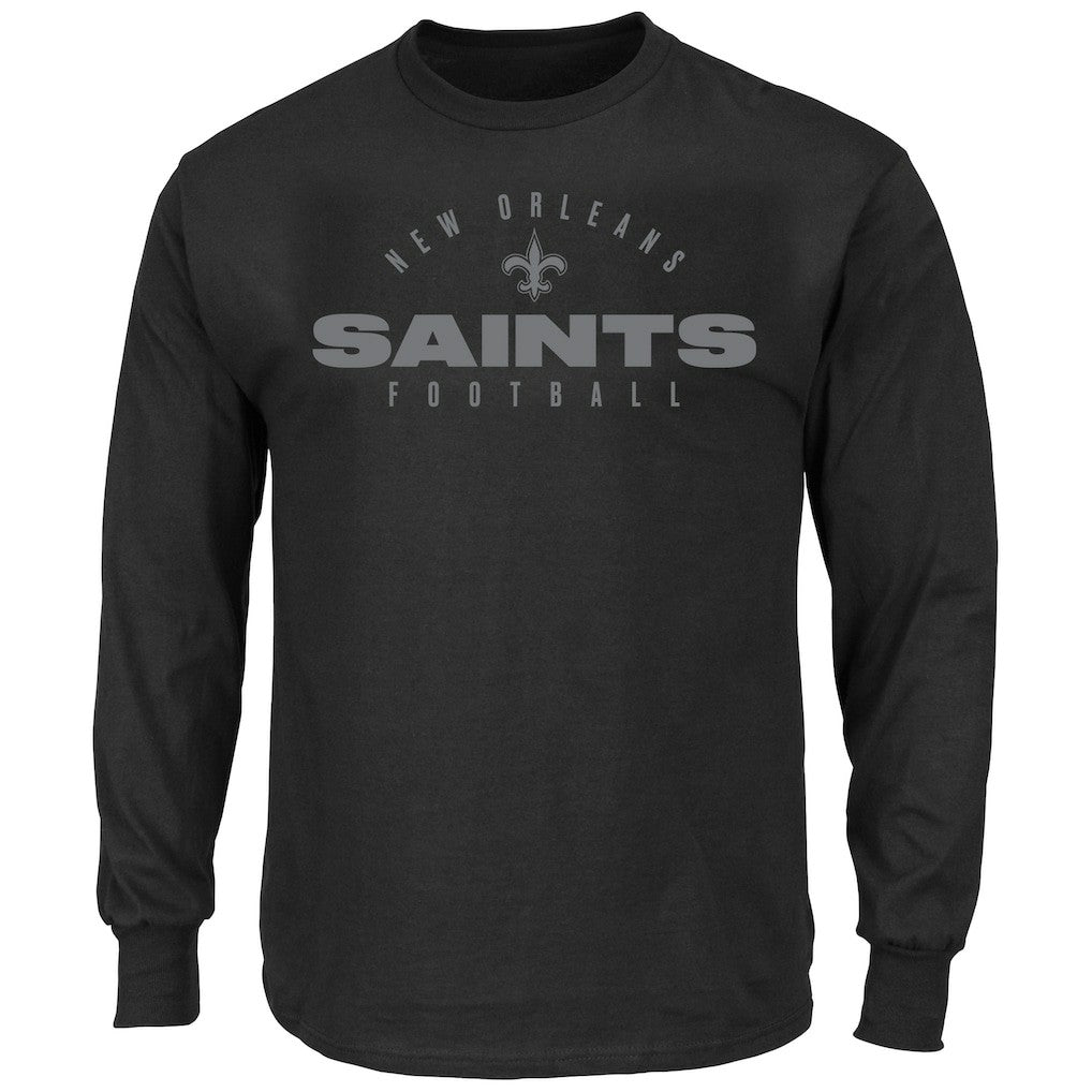 Big & Tall Coverage Scheme Long Sleeve T-Shirt - New Orleans Saints T-shirts