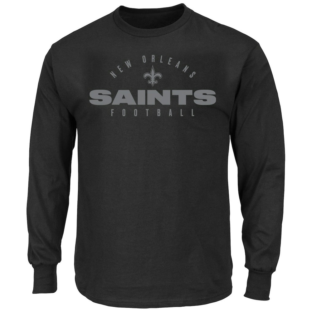 Big & Tall Coverage Scheme Long Sleeve T-Shirt - New Orleans Saints T-shirts