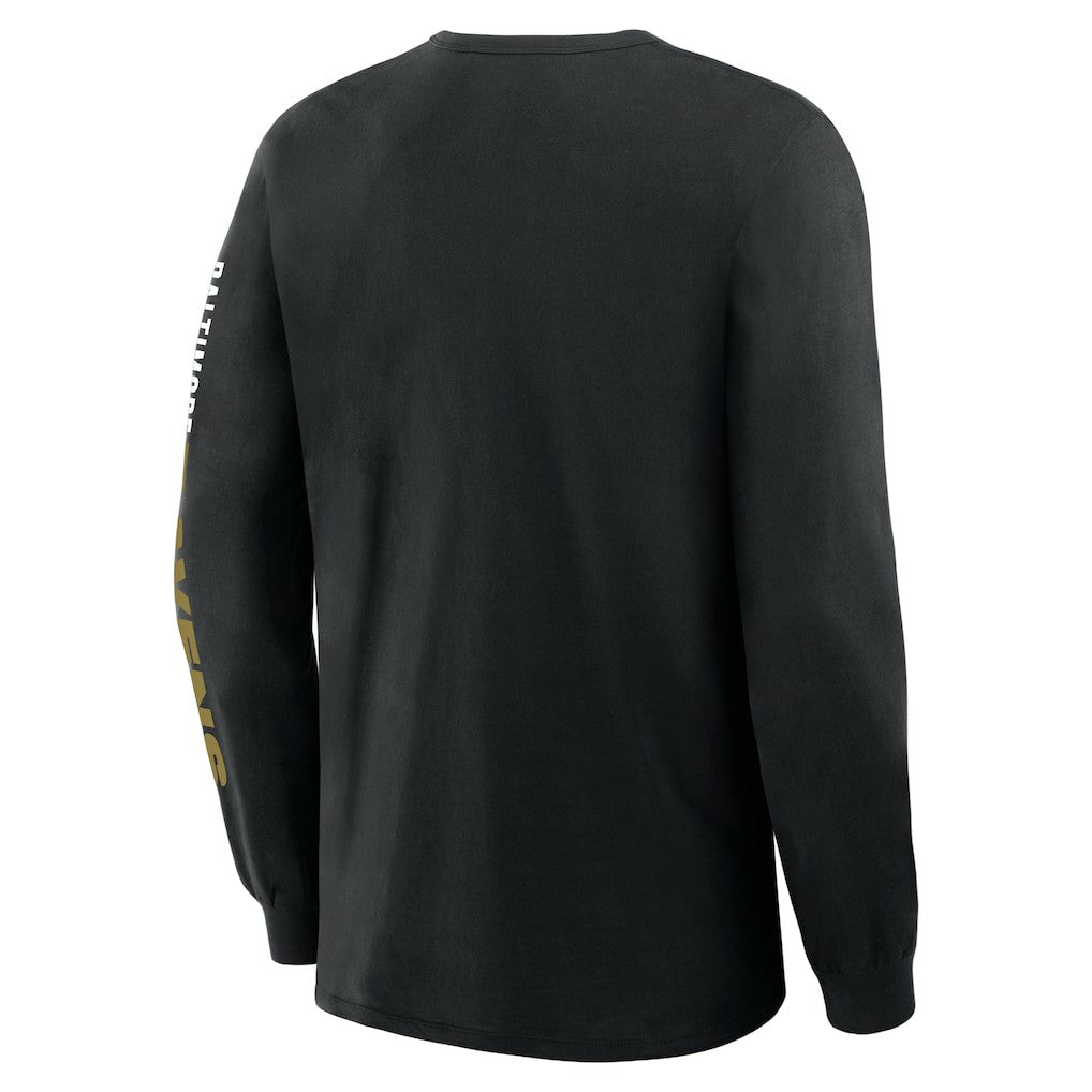 Big & Tall Clock Management Legacy Long Sleeve T-Shirt - Baltimore Ravens T-shirts