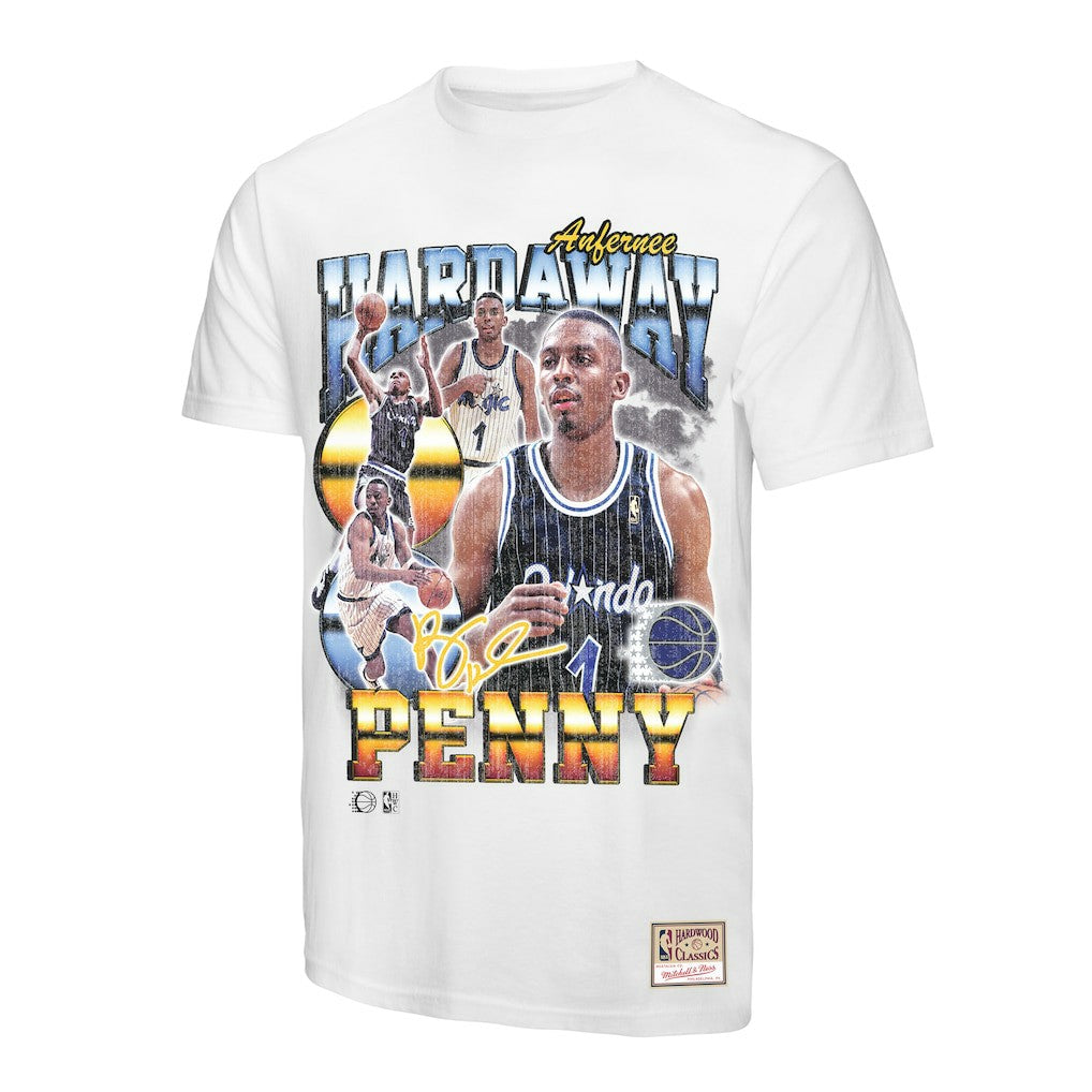 Mitchell & Ness Penny Hardaway Orlando Magic Hardwood Classics Commemorative Player Collage T-Shirt