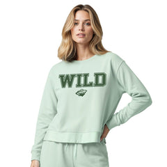 NHL Minnesota Wild Concepts Sport Women's Tonal Pullover Tri-Blend Sweatshirt