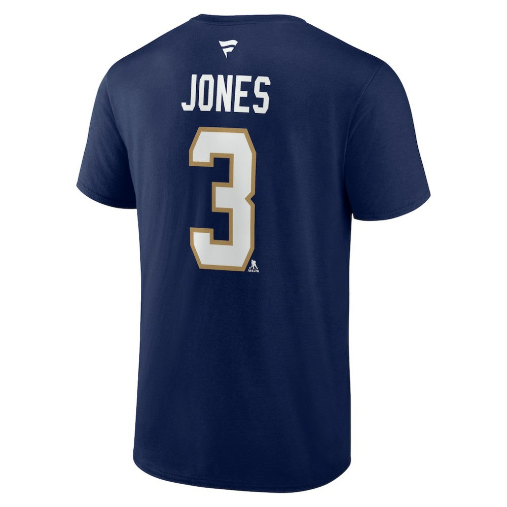 NHL Seth Jones Florida Panthers Fanatics Authentic Stack Name & Number T-Shirt