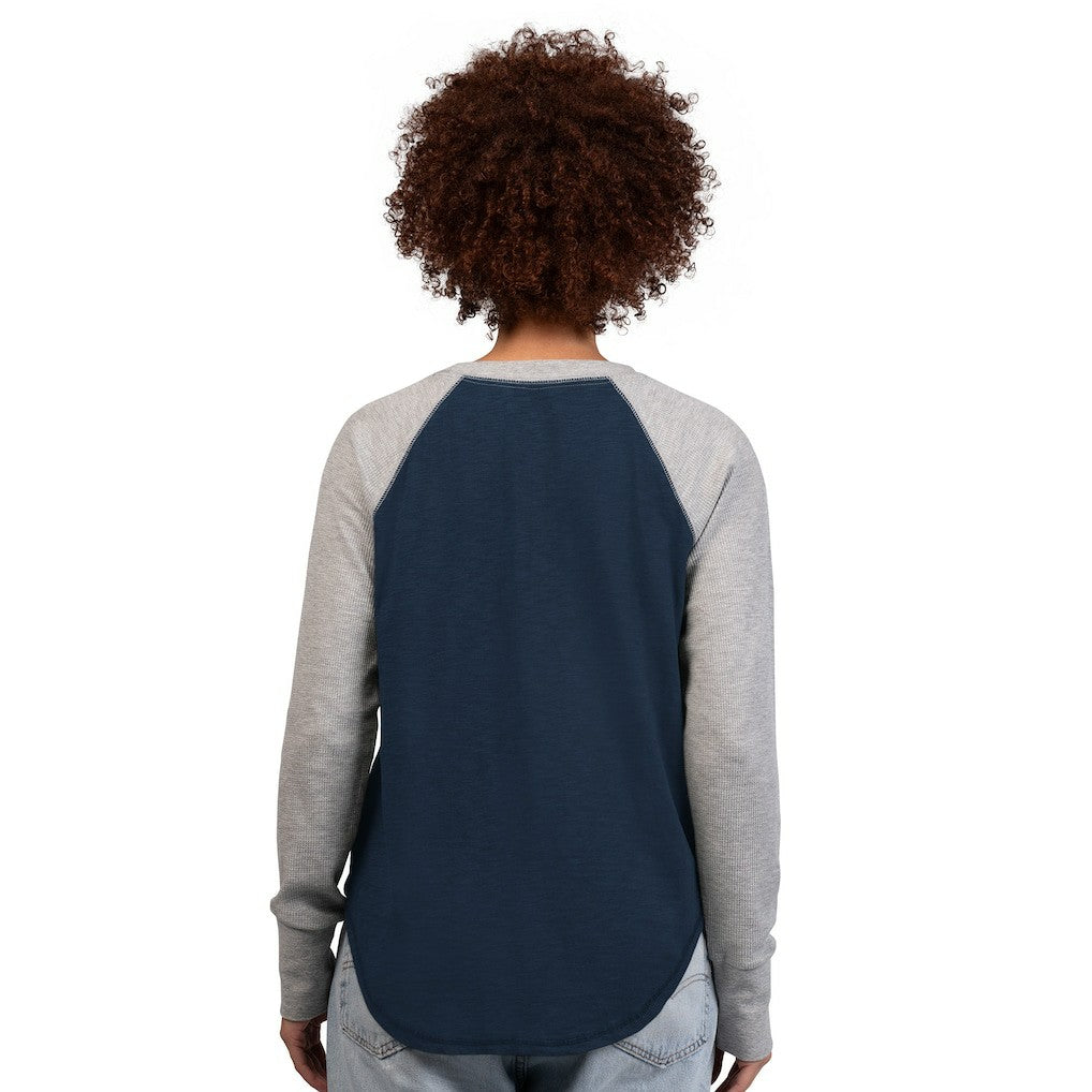 G-III 4Her by Carl Banks Women's Waffle Knit Raglan Long-Sleeve T-Shirt - Dallas Cowboys T-shirts
