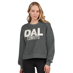 Starter Women's Show Up Cropped Fleece Pullover Sweatshirt - Dallas Cowboys Pullover