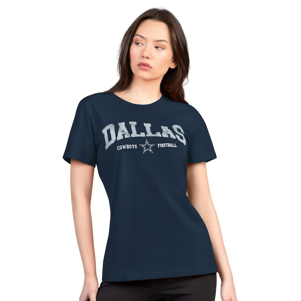 G-III 4Her by Carl Banks Women's Super-Slim Lightweight Winning Crew T-Shirt - Dallas Cowboys T-shirts
