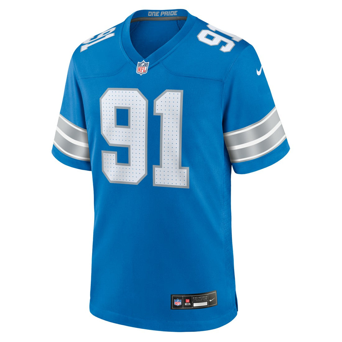 Tyleik Williams  2025 NFL Draft First Round Pick Game Jersey - Detroit Lions Jerseys