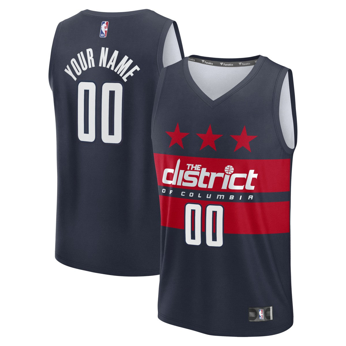 Fanatics Washington Wizards Fast Break Custom Jersey