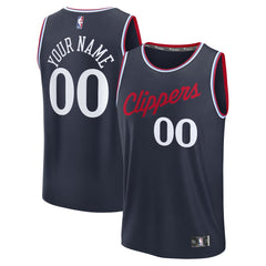 Fanatics LA Clippers Youth Fast Break Custom Replica Jersey