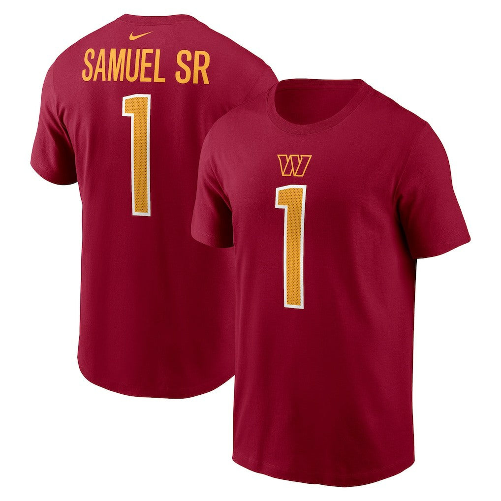 Deebo Samuel Sr  Name & Number T-Shirt - Washington Commanders T-shirts