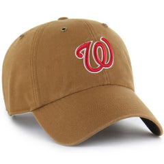 Brown Washington Nationals Carhartt x '47 Clean Up Adjustable Hat