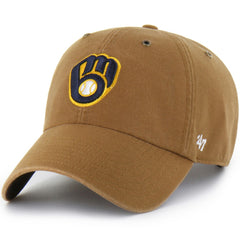 Brown Milwaukee Brewers Carhartt x '47 Clean Up Adjustable Hat