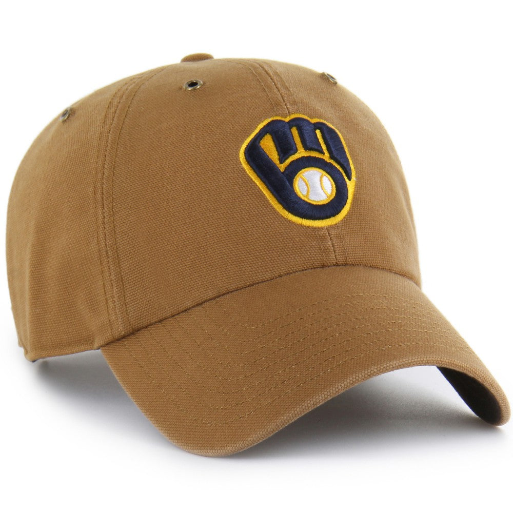 Brown Milwaukee Brewers Carhartt x '47 Clean Up Adjustable Hat