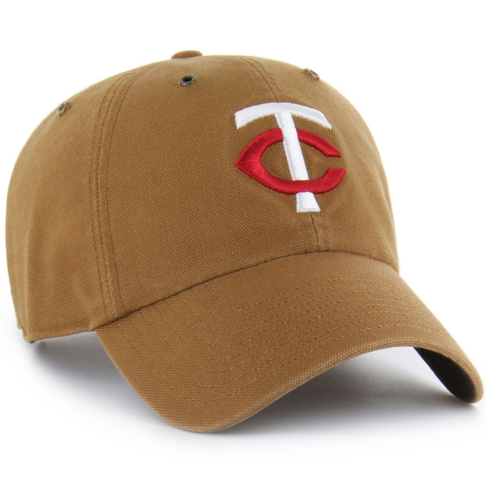 Brown Minnesota Twins Carhartt x '47 Clean Up Adjustable Hat
