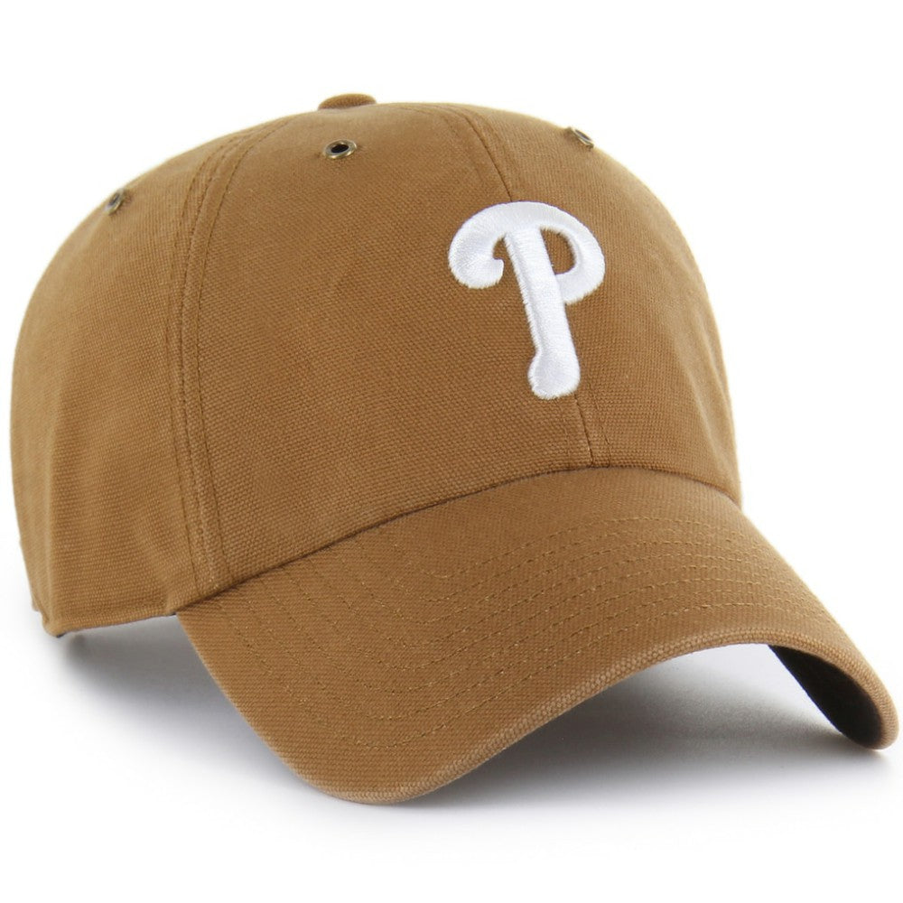 Brown Philadelphia Phillies Carhartt x '47 Clean Up Adjustable Hat