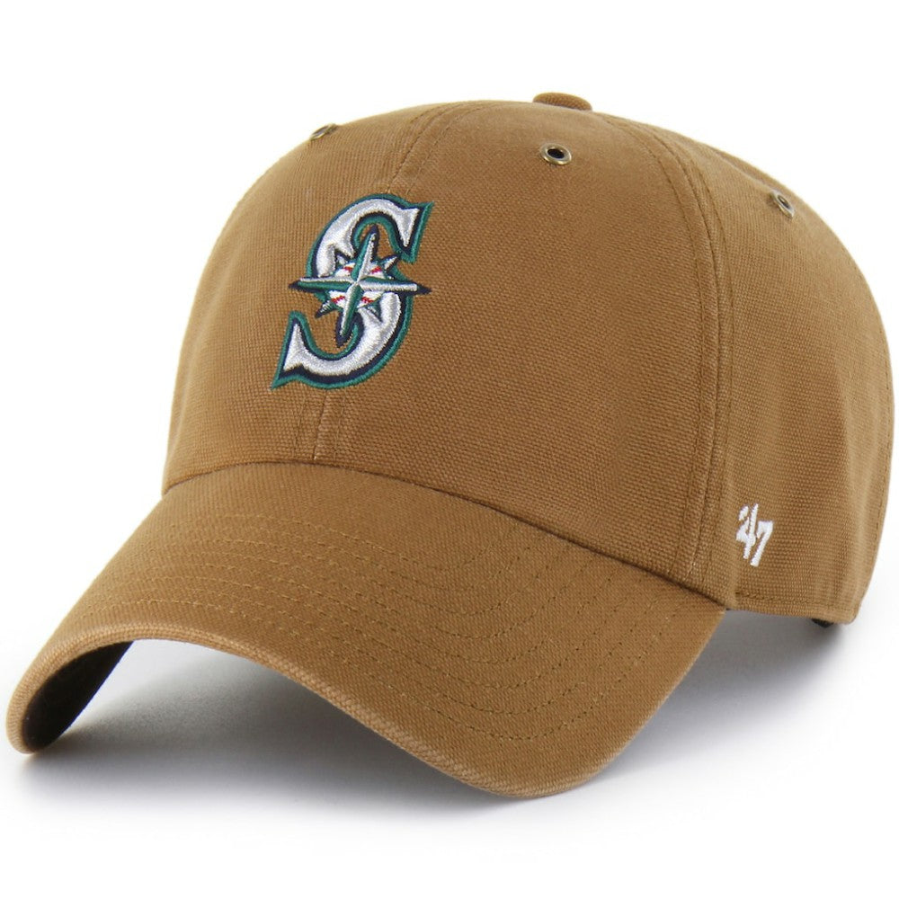 Brown Seattle Mariners Carhartt x '47 Clean Up Adjustable Hat