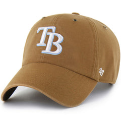 Brown Tampa Bay Rays Carhartt x '47 Clean Up Adjustable Hat