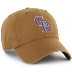 Brown Colorado Rockies Carhartt x '47 Clean Up Adjustable Hat