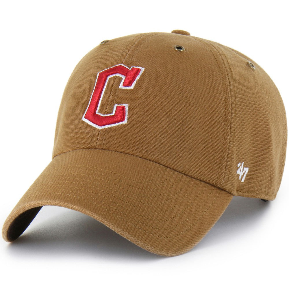 Brown Cleveland Guardians Carhartt x '47 Clean Up Adjustable Hat