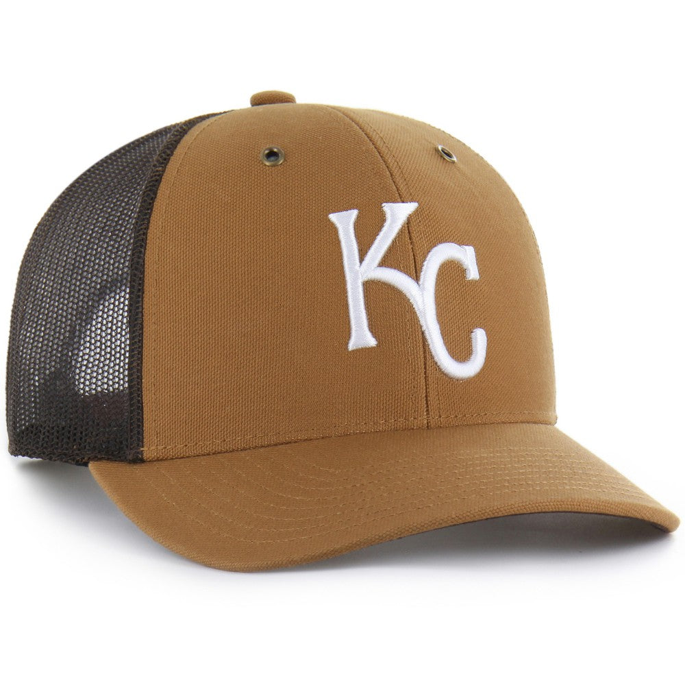 Brown Kansas City Royals Carhartt x '47 Trucker Adjustable Hat