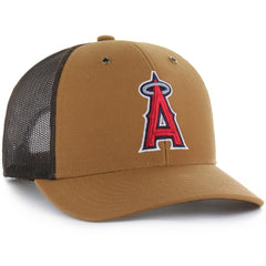 Brown Los Angeles Angels Carhartt x '47 Trucker Adjustable Hat