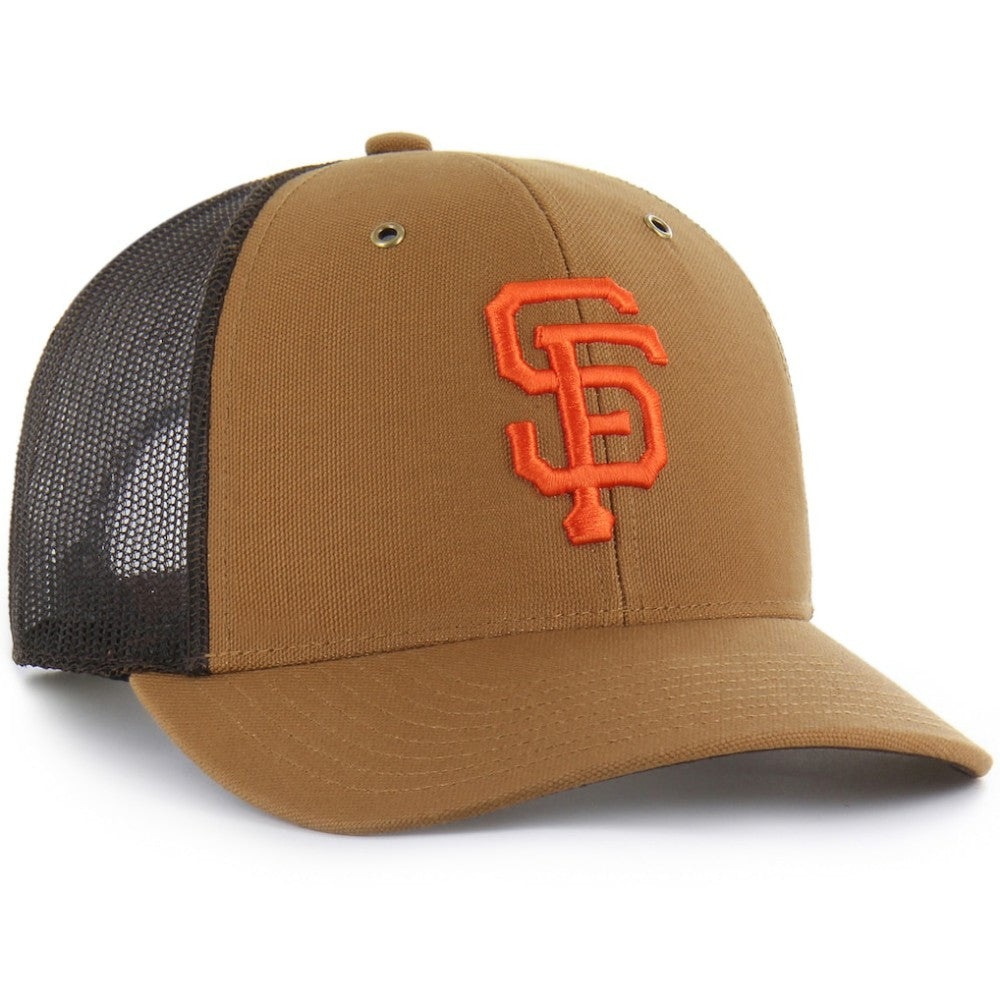 Brown San Francisco Giants Carhartt x '47 Trucker Adjustable Hat