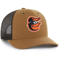 Brown Baltimore Orioles Carhartt x '47 Trucker Adjustable Hat