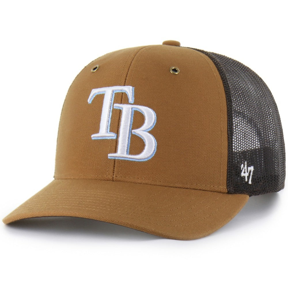 Brown Tampa Bay Rays Carhartt x '47 Trucker Adjustable Hat